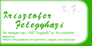 krisztofer felegyhazi business card